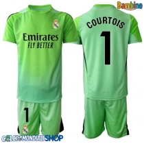 Maglie da calcio Real Madrid Thibaut Courtois #1 Portiere Seconda Maglia Bambino 2025-26 Manica Corta + Pantaloni corti)